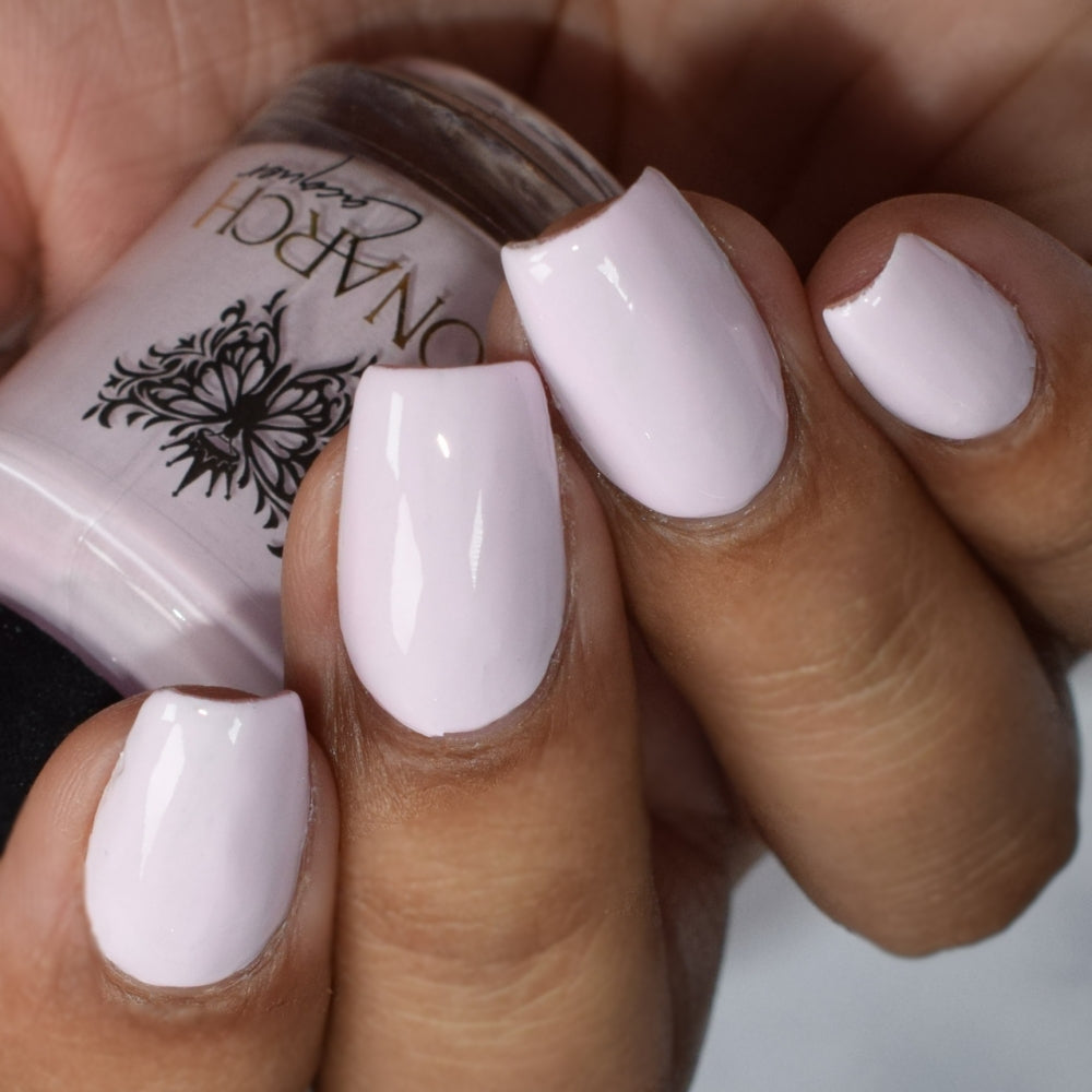 Monarch Lacquer close up creme pale pink