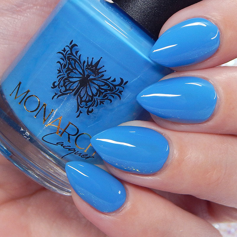 Gel Nail Polish -Sky Blue (light blue) -HEMA Free - Qutique